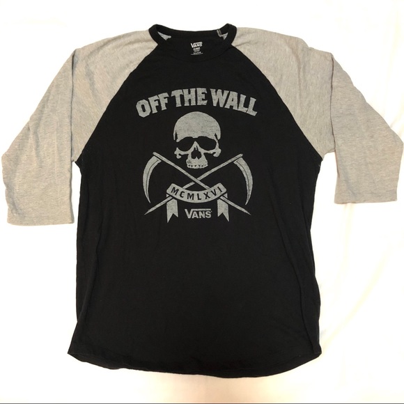 Vans Tops - Vans off the Wall baseball tee